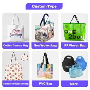 Bolsa de Mano Plegable de Lona de Algodón Extra Grande con Diseño Personalizado Ujoy Gift, con Impresión de Logotipo, Cinta y Asas de Cuerda para Compras de Mujer - Product Image 2