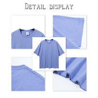 T-Shirt Oversize Homme Vierge, Logo Personnalisé en Sérigraphie Gonflante, Grande Taille, 100% Coton, Manches Courtes Unisexe, pour Hommes et Femmes