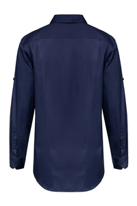 Camicie da lavoro con Logo personalizzato OEM di alta qualità blu primavera abiti da lavoro a maniche lunghe stile semplice per gli uomini uniforme estiva - Product Image 4