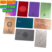 Housse de carte de crédit en métal personnalisée, gravée au laser, en acier inoxydable, avec fente pour puce, robuste et de qualité supérieure, idéale pour les cadeaux