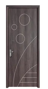 Design moderno porta WPC impermeabile porta in legno per camera insonorizzata porta all'ingrosso
