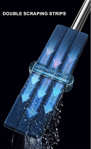 Mopa Plana <span class=keywords><strong>de</strong></span> Acero Inoxidable con Cabezal <span class=keywords><strong>de</strong></span> Microfibra, Fácil <span class=keywords><strong>de</strong></span> Escurrir, para Hogar <span class=keywords><strong>y</strong></span> Oficina - Product Image 3