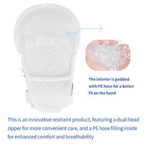 Medische beperkingshandschoenen, anti-kras, PE-buis gevuld, ademend, comfortabel, voor dementiepatiënten die bedlegerig zijn - Product Image 5
