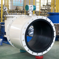 Débitmètre électromagnétique OEM Chine DN100 DN150 pour huile et eau avec précision de 0,5 % et construction en acier inoxydable