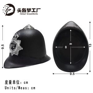 Cappello Casco da Poliziotto Stile Britannico per Uomo, Accessorio per Costume da Agente di Polizia - Product Image 3