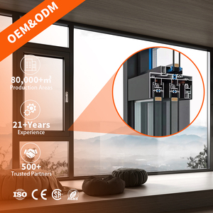 Nhôm hệ thống cửa sổ hồ sơ nhôm khung cửa sổ hồ sơ ép đùn OEM nhà máy bán buôn - Product Image 1