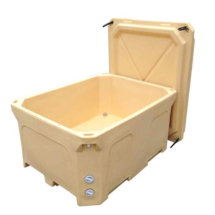 Round Shell Cold Box 1000L Rotomolded Insulated Cooler Box for Seafood & Beverage Cold ...