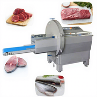 Trancheuse à viande électrique en acier inoxydable Machine de découpe de viande automatique nouvellement améliorée Coupe-portion de steak à grande vitesse