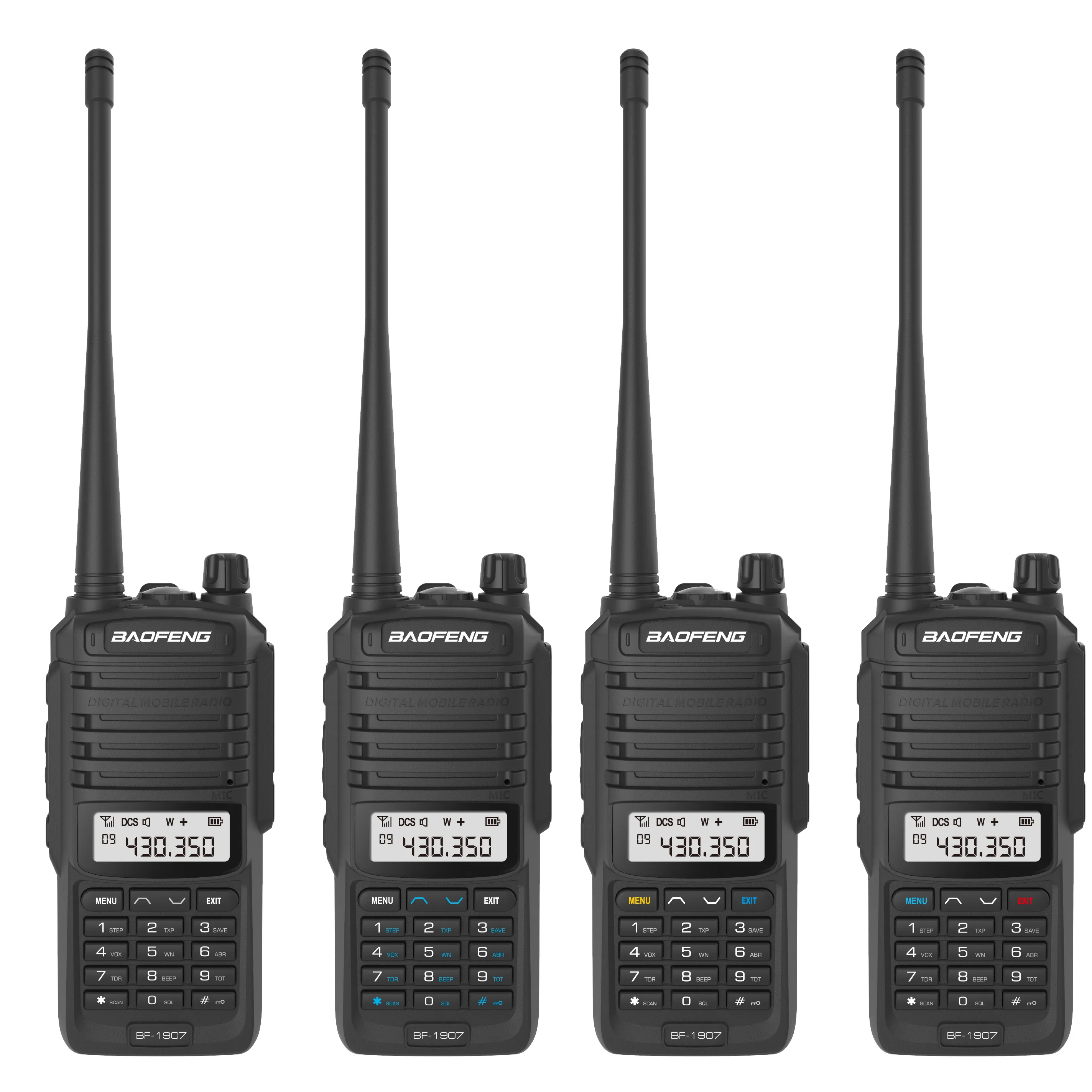 Baofeng BF-1907, walkie talkie model baru, radio genggam ham 5w uhf vhf radio jarak jauh genggam dual band Tipe C 2200mAh