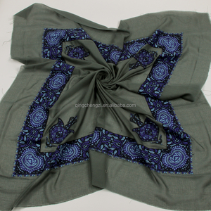 Scialle Yemeni arabo personalizzato con velo Shemagh ricamato a mano Kashmiri <span class=keywords><strong>Sufi</strong></span> arabi da uomo sciarpa Masar musulmano cappello - Product Image 5