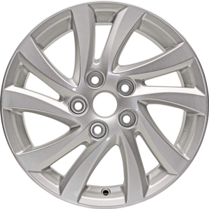 عجلات LHXT YX638 الأكثر مبيعًا مقاس <span class=keywords><strong>16</strong></span> بوصة من سبائك الألومنيوم المصبوب 5x114.3 بـ 10 أذرع لسيارات مازدا 5، جنوط سيارات الركاب مباشرة من المصنع - Product Image 4