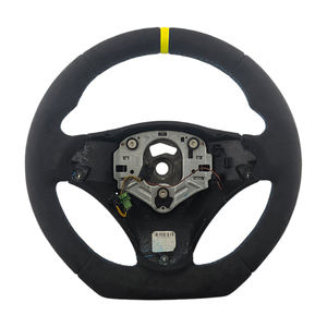 Volant de direction pour BMW E90 E92, vente chaude, qualité supérieure, en Alcantara, avec surpiqûres bleues, vente en gros - Product Image 5