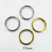 CH-LAP2065 Fermoir à ressort rond 14mm 16mm plaqué or, connecteur de verrouillage à bascule en métal pour la fabrication de chaînes de bijoux faits à la main