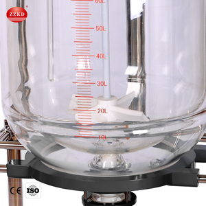 Reactor Químico de Vidrio de Doble Capa con Grado de Precisión Automático, 10L 20L 30L 50L, con Recipiente Reactor de Acero Inoxidable y Motor - Product Image 2