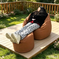 Fauteuil de relaxation sans structure, carré, rembourré en chenille moderne, pour salon et chambre de villa