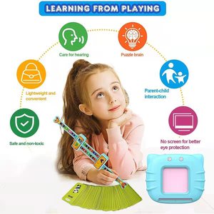 Wholesale Early Education Flash Card Learning Toys <b>Talking</b> <b>Flashcards</b> for Kids Preschool English Electronic Audio Book Machine - Product Image 2