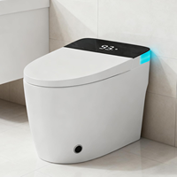 En gros WC intelligent monobloc de luxe moderne à chauffage instantané, à poser au sol