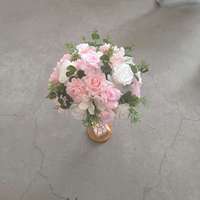 Boule de fleurs artificielles en soie rose personnalisée de 30 cm à 80 cm pour centre de table de mariage, décoration de mariage