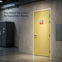 Porte coupe-feu en acier à battant simple, résistance au feu 60, 90, 180 minutes, avec panneau de vision, pour entrepôt, cage d'escalier, garage de stationnement