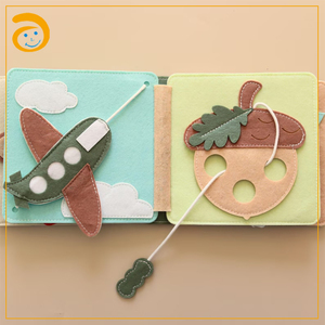 <span class=keywords><strong>Libro</strong></span> de Actividades de Fieltro Hecho a Mano con Diseño de Elefante, <span class=keywords><strong>Libro</strong></span> Sensorial Montessori para la Primera Infancia - Product Image 4