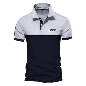 Camiseta Polo para Hombre con Diseño de Parches de Colores, Estilo Europeo Americano, Deportiva, para Golf, Streetwear, Personalizable, Venta al Por Mayor - Product Image 3