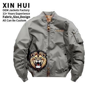 Nouvelle tendance : vestes zippées pour hommes, style streetwear hiver, col montant, grandes tailles. - Product Image 1