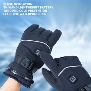 Cálido <span class=keywords><strong>moda</strong></span> <span class=keywords><strong>mujer</strong></span> USB guantes calentados impermeable PU cuero grafeno esquí mitones calentados para el invierno - Product Image 2