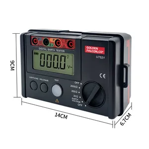 UT521 Digital Earth Ground Resistance testers 2000 display count Electrical Earth Voltage Device Over-range Display