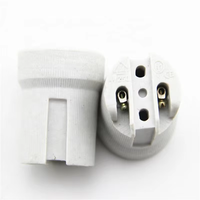Douille de lampe en porcelaine E26 E27 F519, support de lampe en céramique, base de lampe à vis