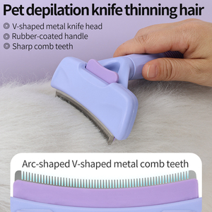 Peine <span class=keywords><strong>para</strong></span> mascotas <span class=keywords><strong>de</strong></span> doble cara con nudo abierto, <span class=keywords><strong>de</strong></span> acero inoxidable y plástico, <span class=keywords><strong>para</strong></span> <span class=keywords><strong>gatos</strong></span> y perros, <span class=keywords><strong>cepillo</strong></span> <span class=keywords><strong>para</strong></span> eliminación <span class=keywords><strong>de</strong></span> <span class=keywords><strong>pelo</strong></span>, venta al por mayor <span class=keywords><strong>de</strong></span> fábrica - Product Image 5