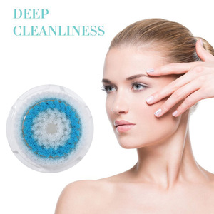 <b>Electric</b> Facial Cleansing <b>Brush</b> With Replacement Heads Deep <b>Cleaning</b> For Sensitive Skin Battery Powered - Product Image 2