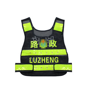 إصدار ليلي لأمن حركة المرور ، سترة أمان عاكسة مع إضاءة LED - Product Image 4