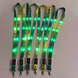 Cordón colgante con luz para LED, resplandor colorido, luz de flash LED, correa de cordón para cuello para fiesta, <span class=keywords><strong>club</strong></span>, recital vocal, Concierto - Product Image 6