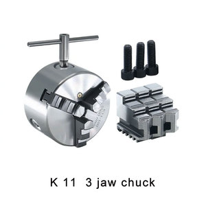 Mandril hidráulico autocentrante de 3 mordazas K11 de 80mm, 100mm, 200mm, 250mm para torno, mandril de mordazas blandas para fresadora - Product Image 4