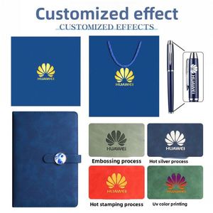 Set de Cuaderno A5 para Regalo Empresarial, con Logotipo Personalizable, Cierre de Hebilla, Caja de Regalo de PU de Alta Calidad, Regalo de Cumpleaños para Empleados - Product Image 4