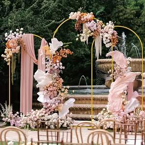 Arco de Boda Elegante de Hierro LANJO para Ceremonia, Decoración Nupcial, Fiestas en Interiores y Exteriores - Product Image 6