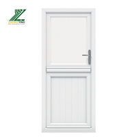 Pintu lempengan kamar mandi PVC diskon pabrik Modern tahan air Interior UPVC gaya ayunan plastik untuk rumah Hotel layar serat kaca