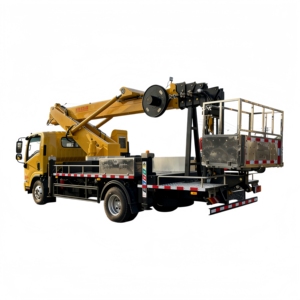 Plateforme de travail en hauteur Isuzu de 32 mètres, plateforme de travail en hauteur capable de se plier, plateforme de travail d'escalade de 32 mètres - Product Image 3