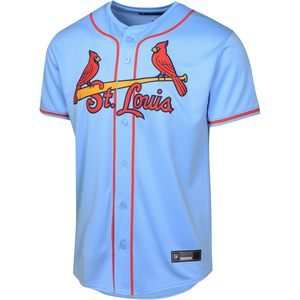 Nolan Arenado St. Louis Cardinals #28 Light Blue Alternate Kids Jersey Moisture Wicking <b>Baseball</b> Apparel - Product Image 2