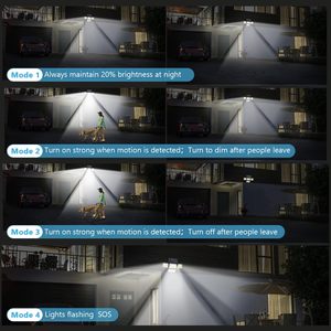 200 Wát năng lượng mặt trời LED Flood Light với IP65 không thấm nước cảm biến chuyển động điều khiển từ xa cho sân vận động an ninh chiếu sáng - Product Image 5