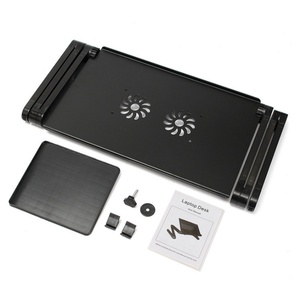Aluminum <strong>Notebook</strong> Laptop Stand Folding Adjustable Portable Computer <strong>Table</strong> With Mouse Pad - Product Image 5