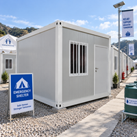 Maison modulaire préfabriquée pour la réadaptation post-catastrophe, assemblage rapide, isolation thermique, acier galvanisé, démontable