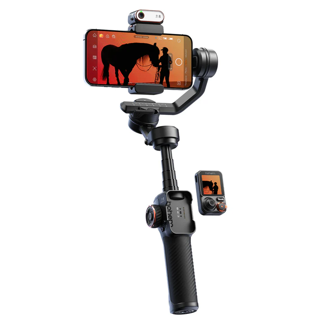Hohem ISteady M7 Smartphone Gimbal - 3-Axis Stabilizer with 14h Battery, AI Tracking 3.0, 1.8" Screen for iPhone & Android