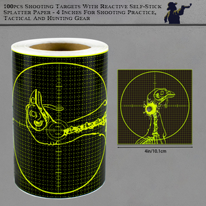 Chụp Phạm Vi Đào Tạo Mục Tiêu Giấy Thực Hành Dán Với Dính Tác Động Splat Cho Cung Súng Thực Hành - Product Image 2