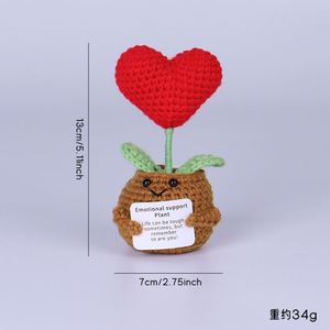 Divertido Mini Muñeco de Ganchillo de Patata Positiva de 3 Pulgadas, Juguete de Punto de Lana Suave para Apoyo Emocional, para el Día del Padre y Halloween - Product Image 5