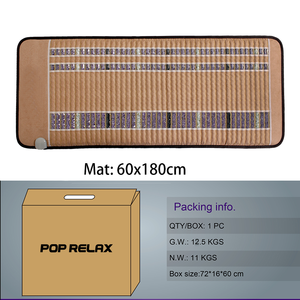 Pop Relax Spa Salone soins sains pierre chaude soulager la douleur tapis d'améthyste coussins chauffants infrarouges matelas <span class=keywords><strong>de</strong></span> <span class=keywords><strong>Massage</strong></span> <span class=keywords><strong>de</strong></span> lit <span class=keywords><strong>de</strong></span> thérapie en cristal - Product Image 6