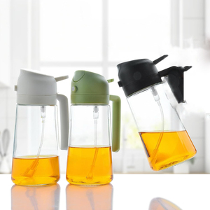 Dispensador de Aceite y Vinagre 2 en 1 de Vidrio Multifuncional, Rociador de Aceite de Oliva para Cocina - Product Image 3