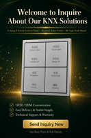 Panneau intelligent KNX RS485 ZigBee 4 Gang 8 Voies Ruegen Type 86 PC, prend en charge la personnalisation pour une vie intelligente