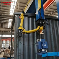 Robot de Soldadura Colgante de Alta Eficiencia con Accionamiento Servoeléctrico Controlado por PLC para Contenedores de Acero Grandes