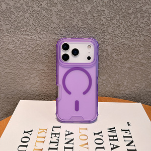 כיסוי מגן משולש רב שכבתי ועמיד במיוחד לאייפון 17 פרו מקס, כיסוי קומבו צבעוני, כיסוי מגנטי מט משולש - Product Image 6